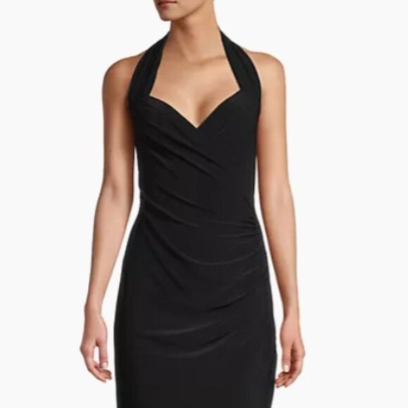 Norma Kamali Halter Drape Gown - Picture 1 of 5
